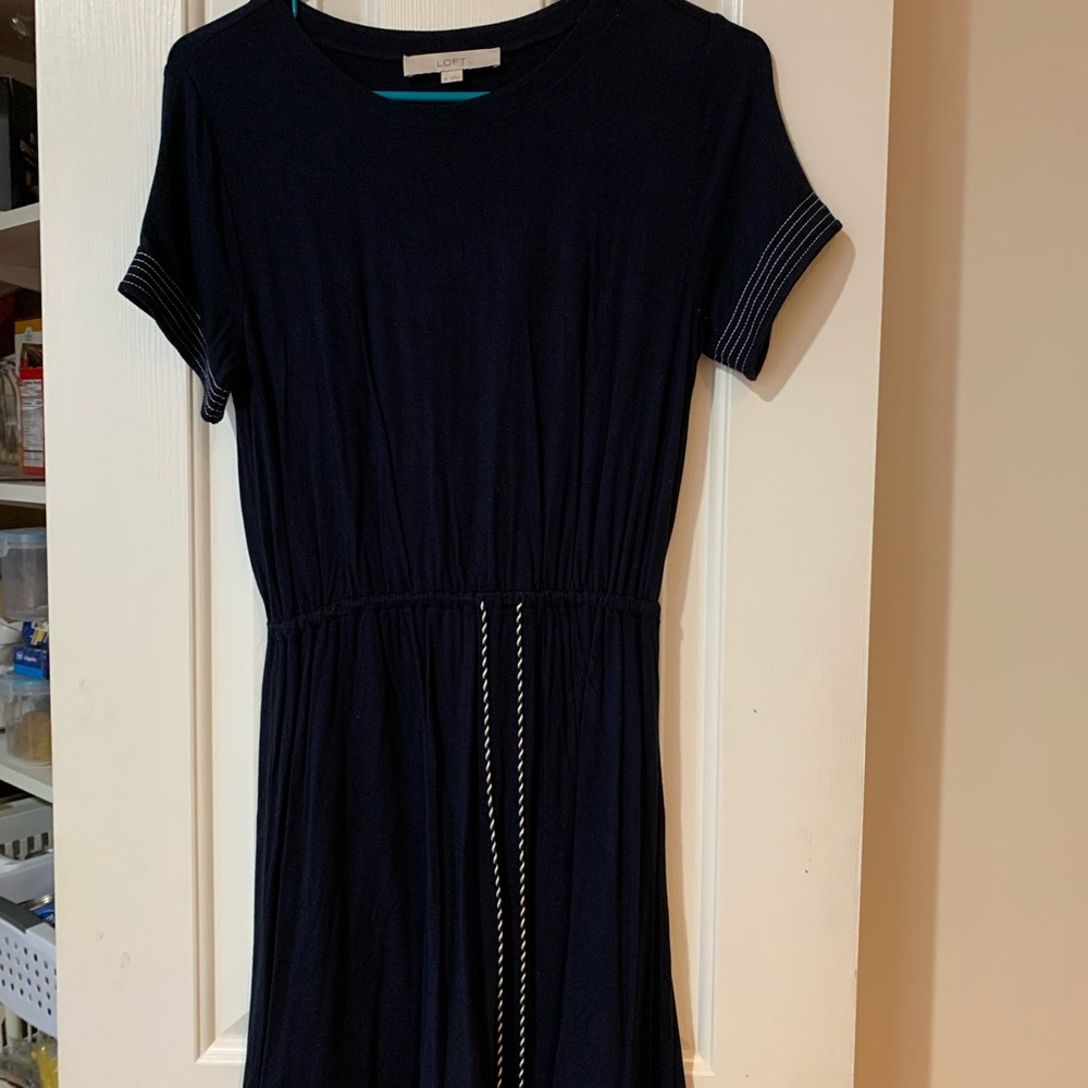 Loft navy dress.
